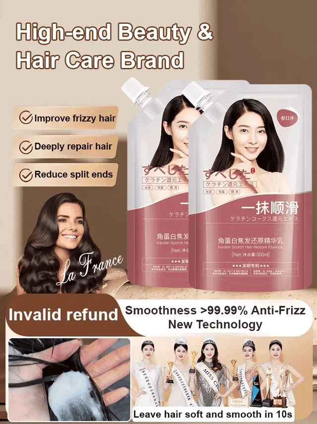 Hair revitalizing keratin hair restoring essence cream