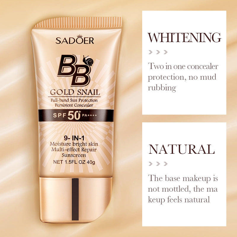 SADOER Golden Snail BB Cream Concealer Sunscreen