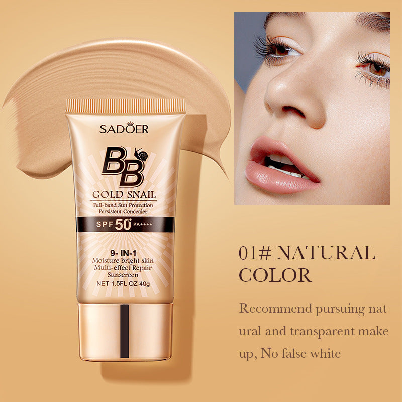 SADOER Golden Snail BB Cream Concealer Sunscreen