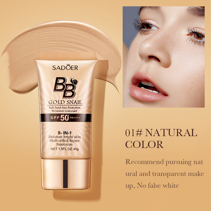 SADOER Golden Snail BB Cream Concealer Sunscreen