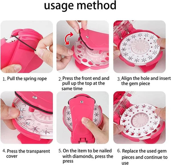 🔥Hot Sale‎🔥Gem Stapler - Glam Girl Styling Set