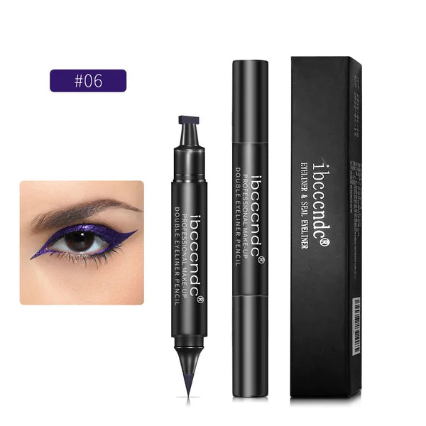 2024 Hot Sale Now🔥Dual-head Winged Stamp Liquid Eyeliner