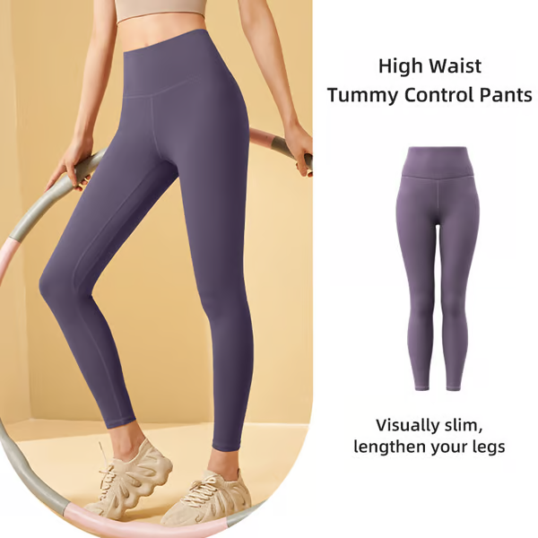 High Waisted Tummy Control Side Pocket Shaping Training Leggings