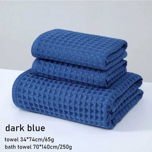 Super Absorbent Breathable Antibacterial Waffle Bath Towel