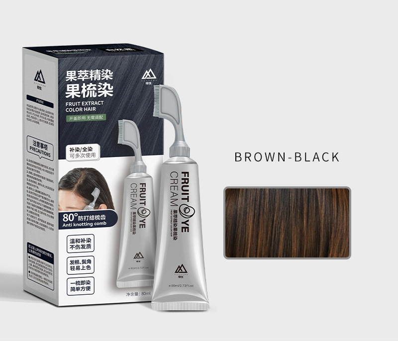 Plant extract hair dye essence