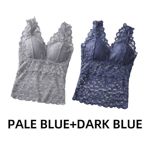 💖Last Day 49% OFF💖Long Lace Beauty Back Undershirt