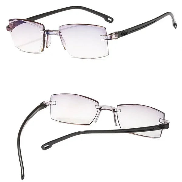 NEW DIAMOND-CUT BIFOCAL PROGRESSIVE & ANTI-BLUE EYEWEAR ULTRALIGHT READING GLASSES