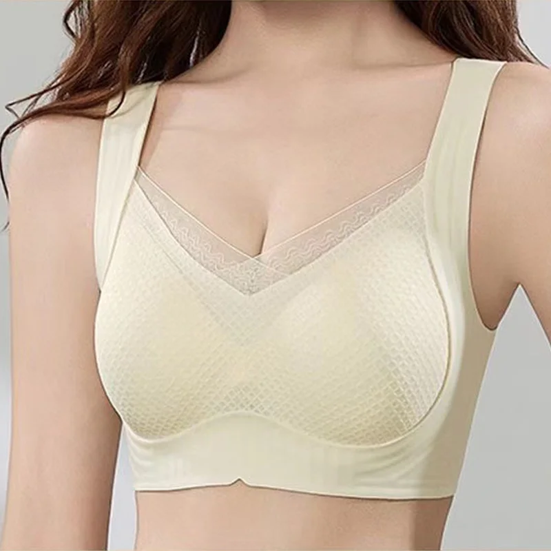 Full-coverage lifting and anti-sagging seamless bra