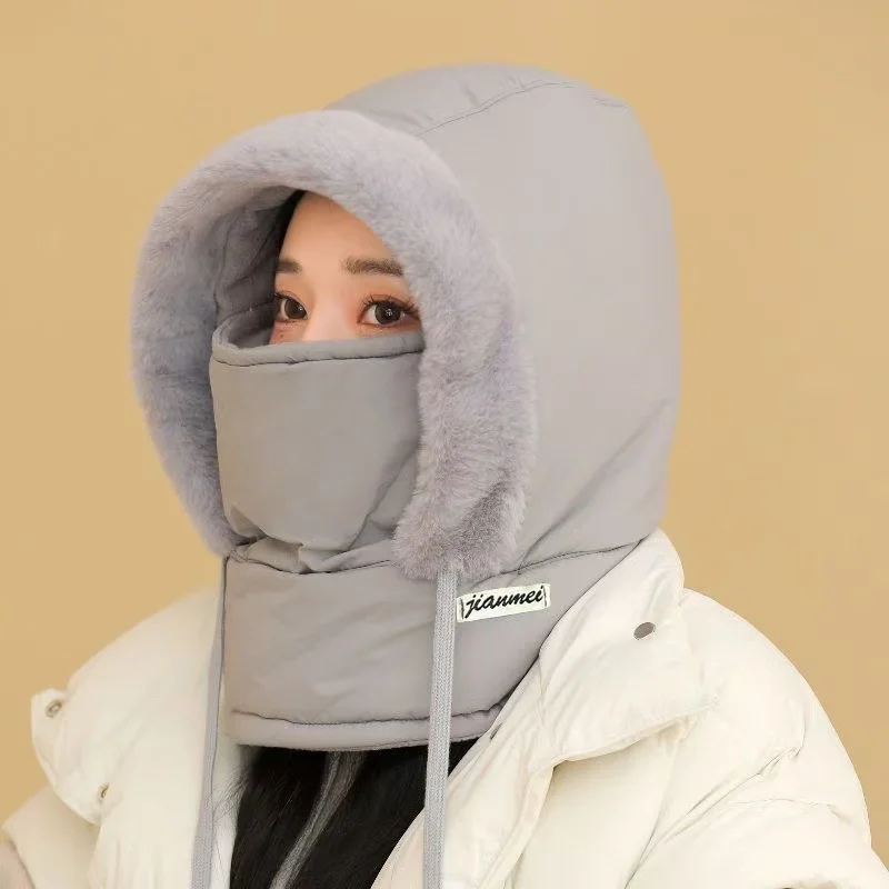 Cycling hat padded and thickened windproof winter warm cap