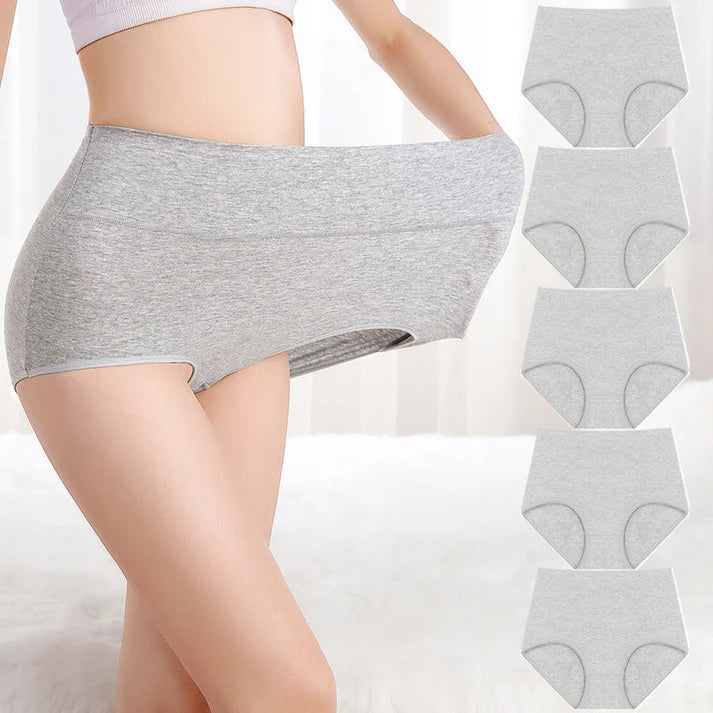 Plus Size High Waist Hip Lifting Cotton Panties for Women