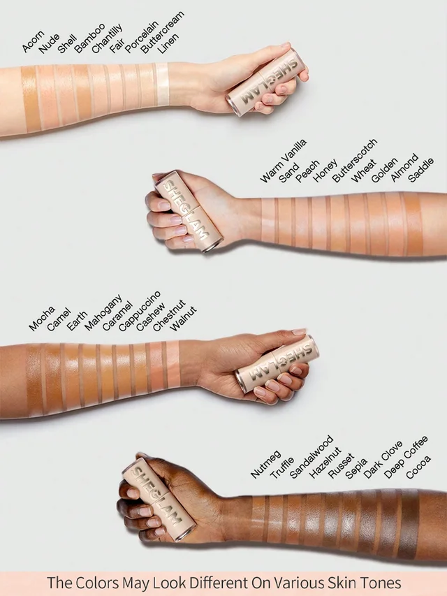 Multi-color natural fit shadow contour concealer stick