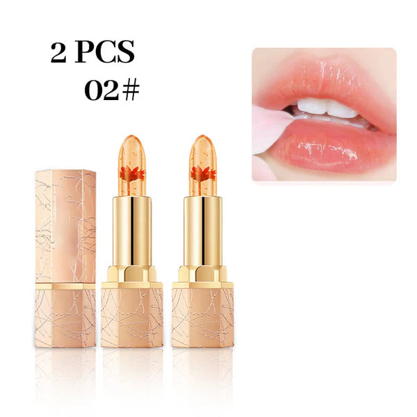 Crystal Flower Temperatuur Kleurverandering Jelly Lipstick