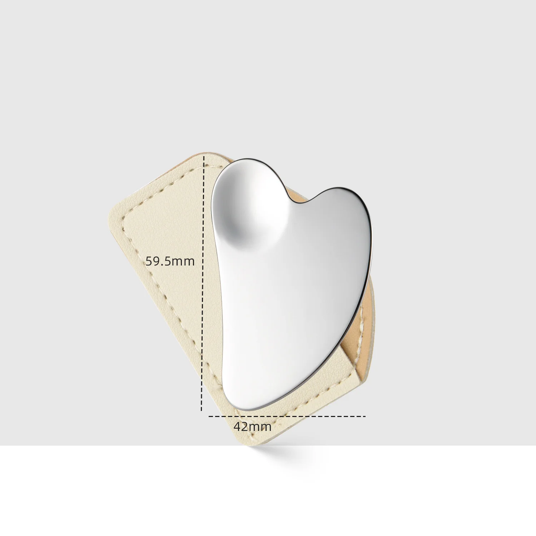 1-Minute Firming Supermodel Heart-Shaped Dolphin Metal Gua Sha Tool