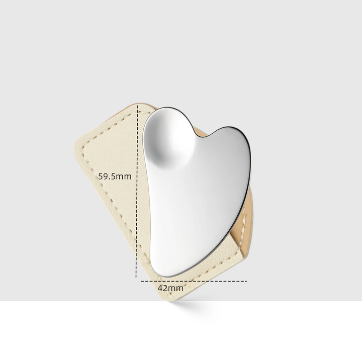 1-Minute Firming Supermodel Heart-Shaped Dolphin Metal Gua Sha Tool