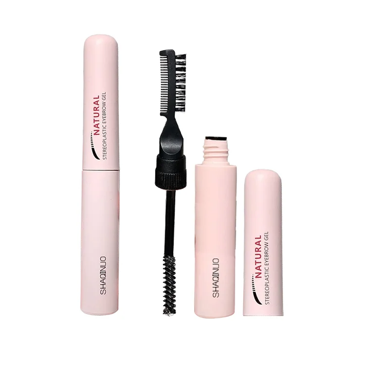 Natural three-dimensional double-ended eyebrow shaping cream