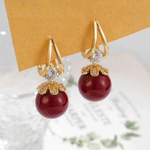 Sparkly Huggie Dangle Earrings
