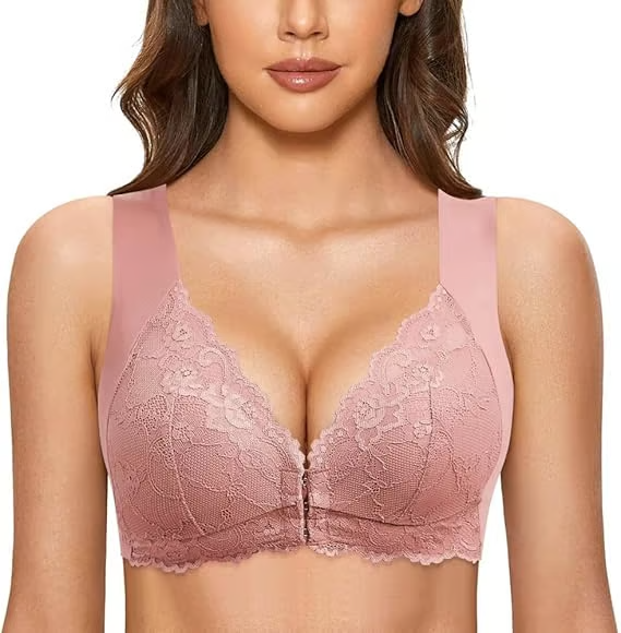 Full Coverage Front Closure Support Bra Comfort Sleep Bra