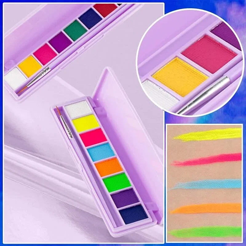 Water Soluble Fluorescent Makeup Palette