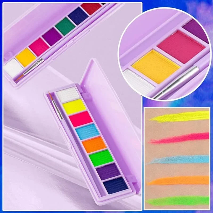 Water Soluble Fluorescent Makeup Palette