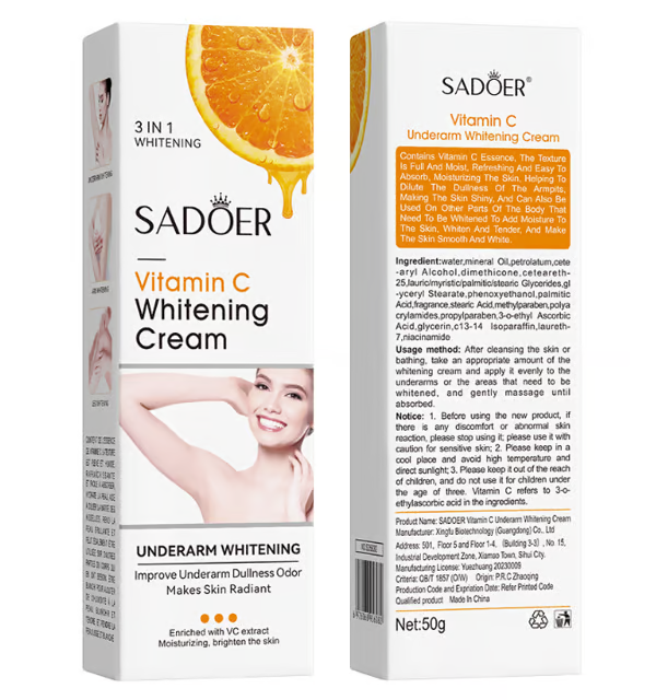 Vitamin C Underarm Whitening Cream For Women Body Brightening Emulsion
