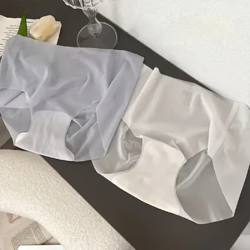 Ultra Thin Ice Silk Panties for Women  Leak Proof Non-Marking Invisible Breathable Sexy Briefs