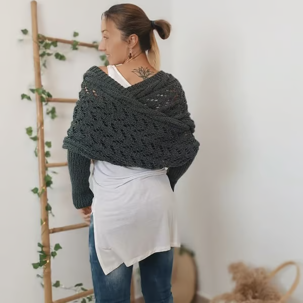 Knitted Wrap Shrugs For Women