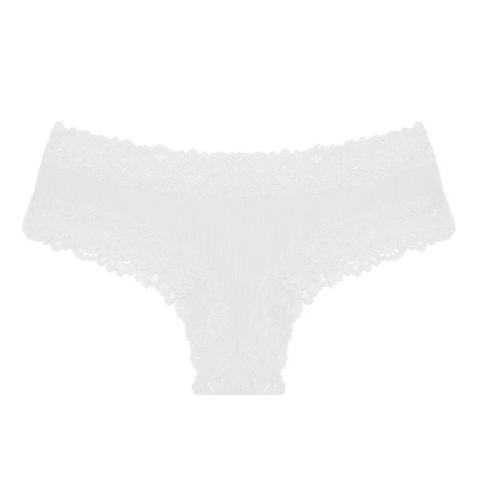 Mid-rise ribbed cotton crotch sexy and comfortable briefs