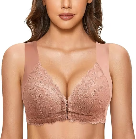Full Coverage Front Closure Support Bra Comfort Sleep Bra