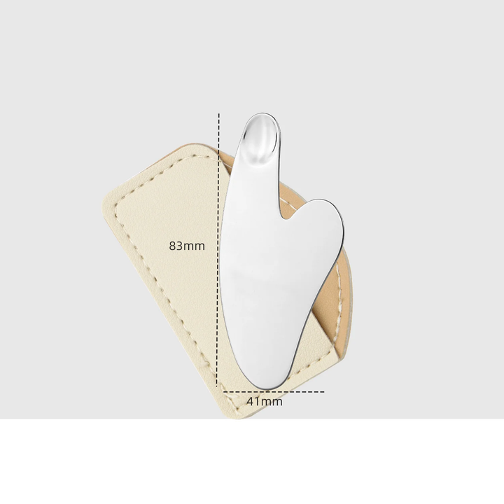 1-Minute Firming Supermodel Heart-Shaped Dolphin Metal Gua Sha Tool