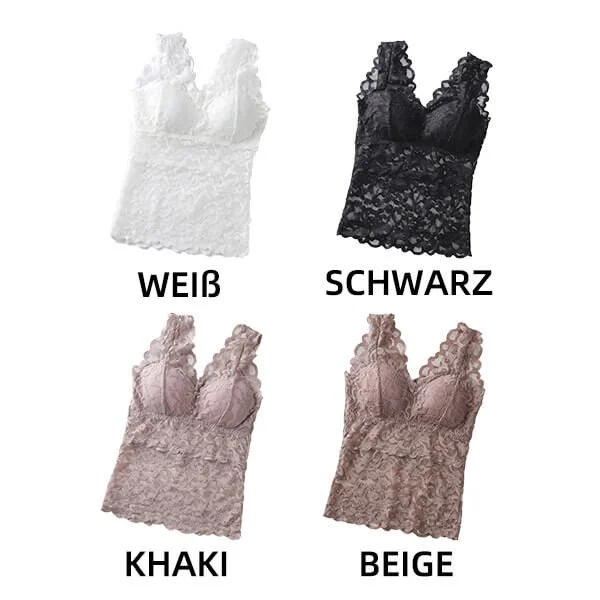 💖Last Day 49% OFF💖Long Lace Beauty Back Undershirt