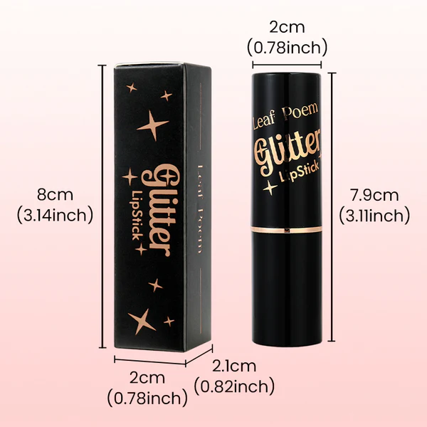 Waterproof Moisturizing Glitter Lipstick