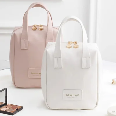 Large capacity portable makeup bag