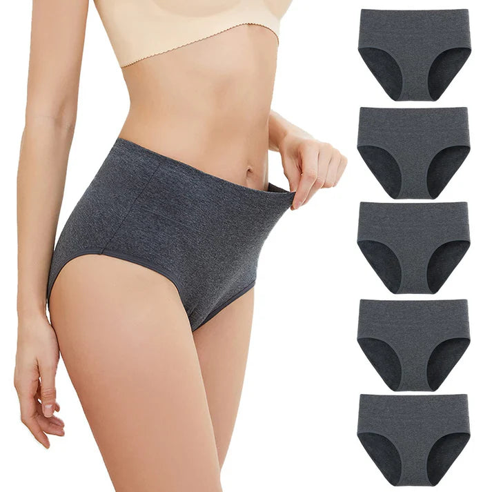 Plus Size High Waist Hip Lifting Cotton Panties for Women