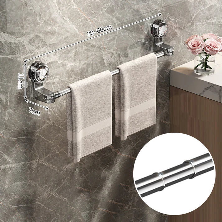 Retractable Suction Cup Towel Bar