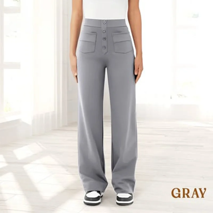 Womens Casual High Waist Stretch Pants