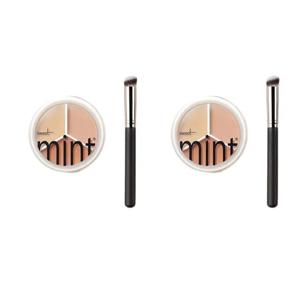 Tri-Color Concealer Palette Of Covers Acne Marks Dark Circles🔥