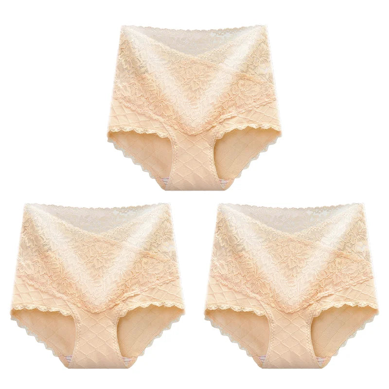[ Pay 1 Get 3PCS ]🌸Hot style Lace+Cotton Anti-Side Leakage Panty