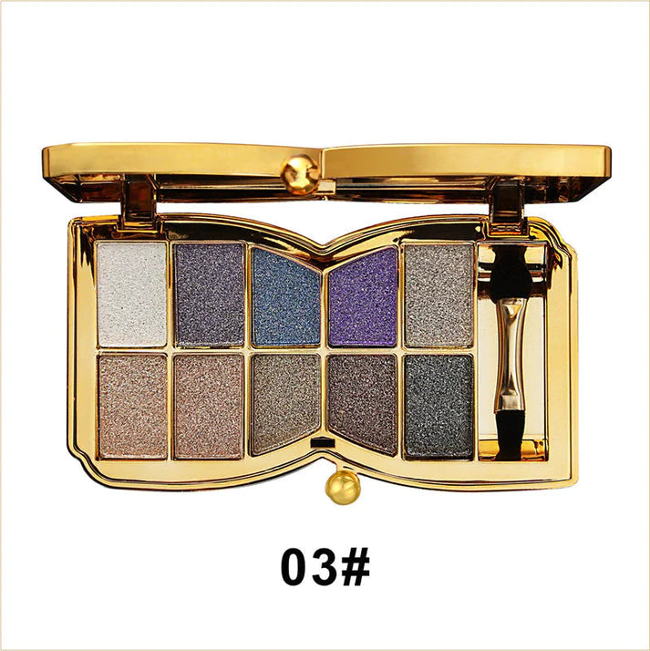 Ideal Gift - 10 Colors Glitter Eyeshadow Palette