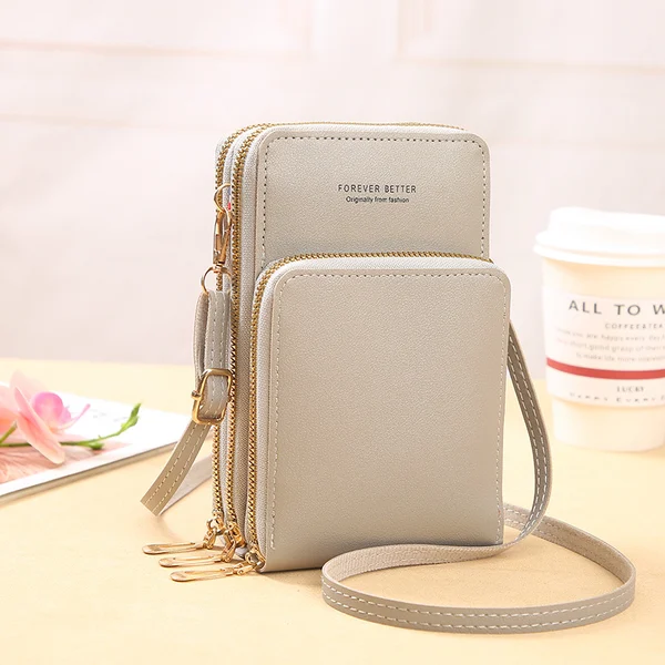 Leather Small Crossbody Bag Mini Messenger Shoulder Handbag
