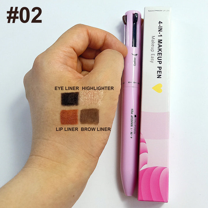 Efficient 4-in-1 Makeup Pen