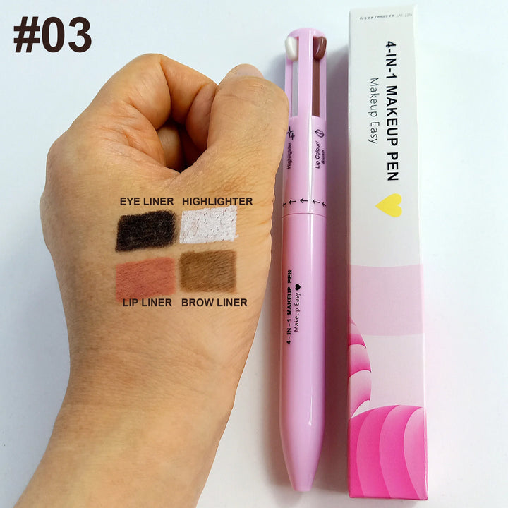 Efficient 4-in-1 Makeup Pen