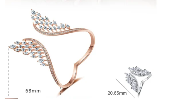 Angel Wings Bracelet And Ring