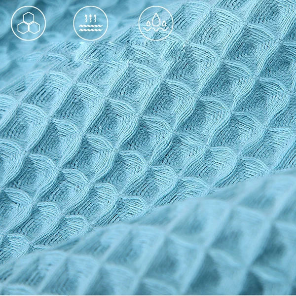 Super Absorbent Breathable Antibacterial Waffle Bath Towel