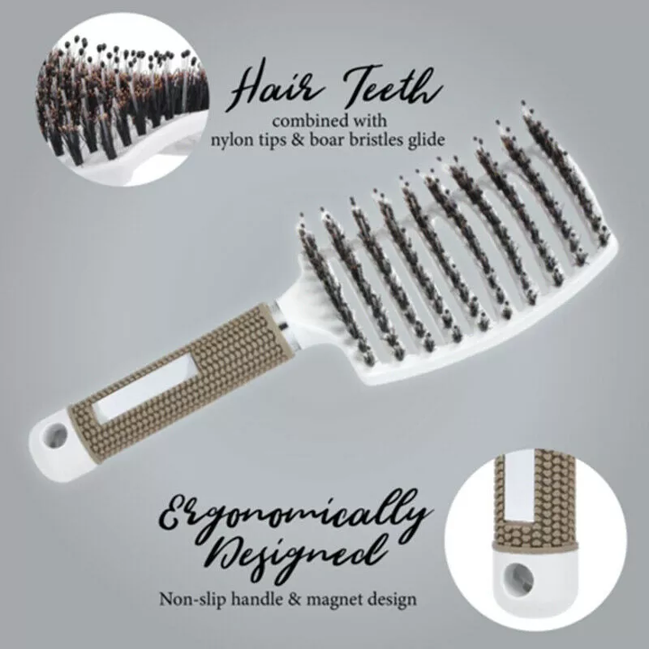🔥BUY 1 GET 1 FREE LAST DAY🔥DETANGLER BRISTLE NYLON HAIRBRUSH