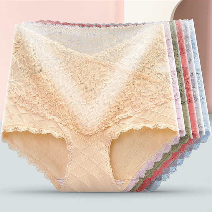 [ Pay 1 Get 3PCS ]🌸Hot style Lace+Cotton Anti-Side Leakage Panty