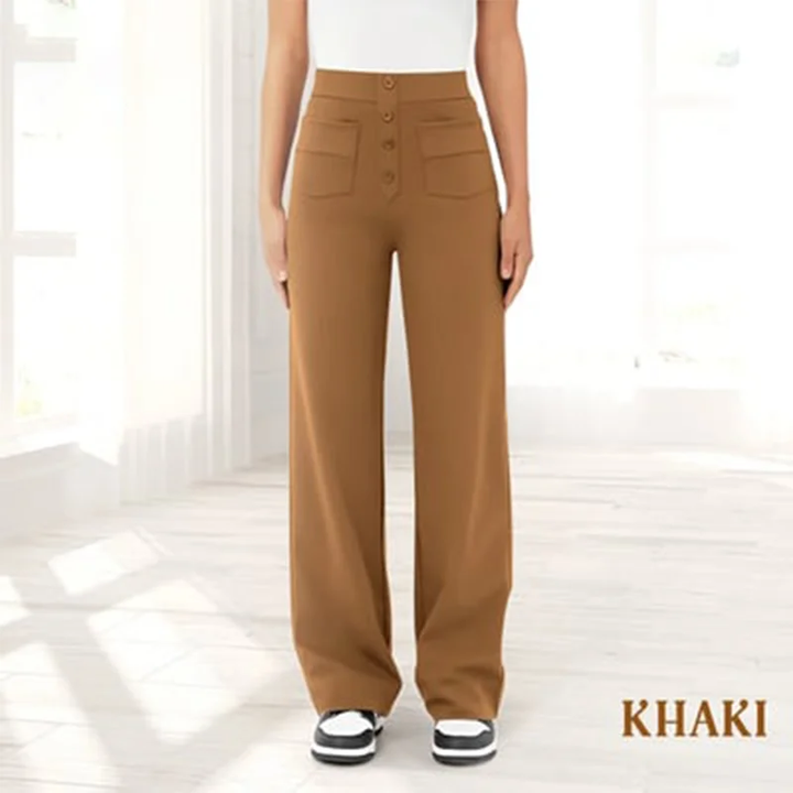 Womens Casual High Waist Stretch Pants