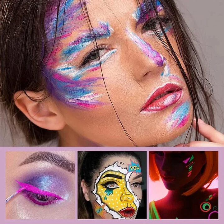 Water Soluble Fluorescent Makeup Palette