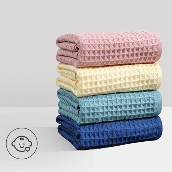 Super Absorbent Breathable Antibacterial Waffle Bath Towel