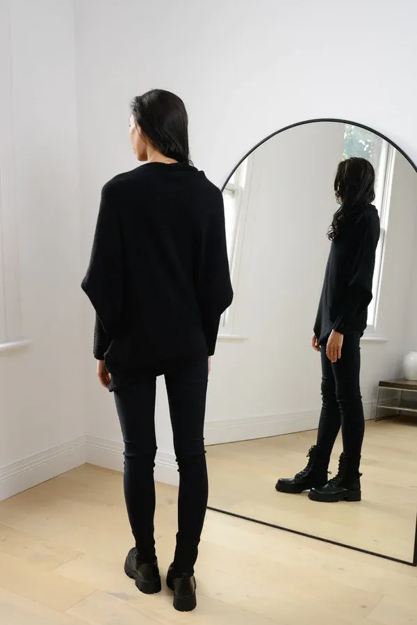 2024 NEW ASYMMETRIC DRAPED JUMPER