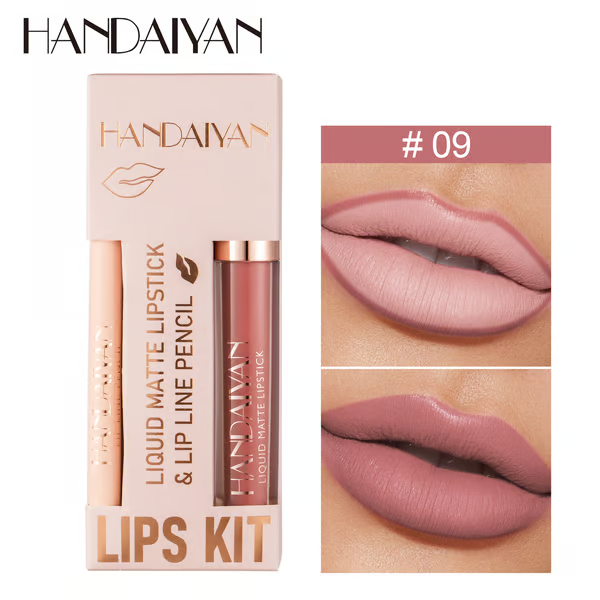 Lipstick Lip Liner Matte Waterproof Non-fading Non-stick Lipstick